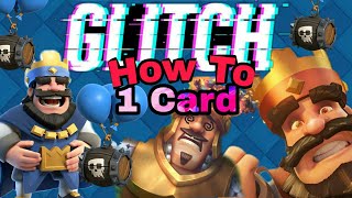 HOW TO DO ONE CARD GLITCH IN CLASH ROYALE|Multiple Tries|| FULL VISUAL EXPLANATION OF GLITCH.👍💯 screenshot 2