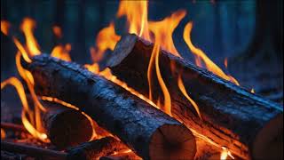 Crackling Fireplace Flames to End the Day in Peace and Stillness