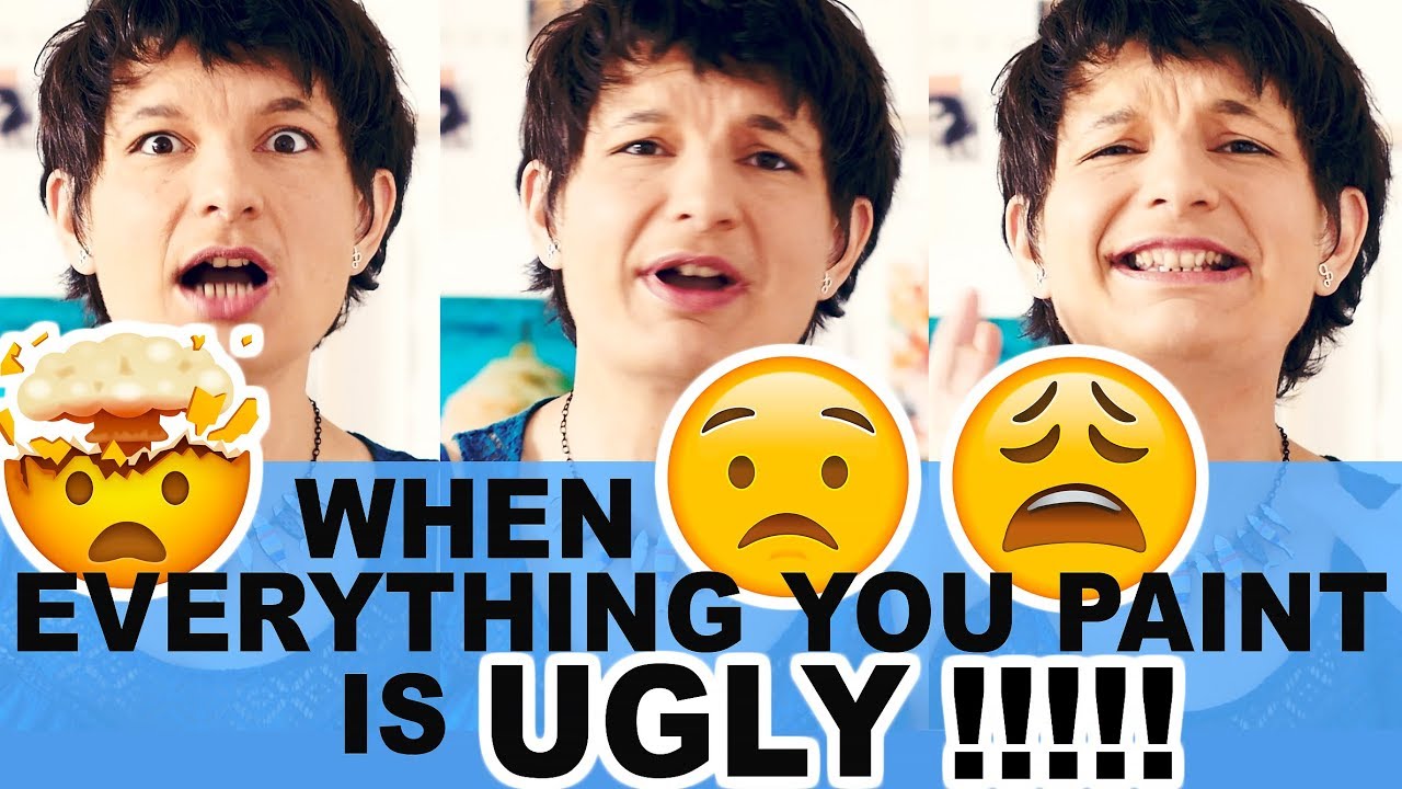 watercolor tutorial clouds 🤯 When everything YOU PAINT is UGLY !!.... 😭😩😅 Artist Self Doubt