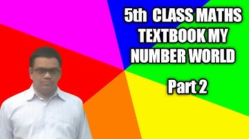 5th  class maths  text book My Number World Part 2 - By VEERU EDN TECH