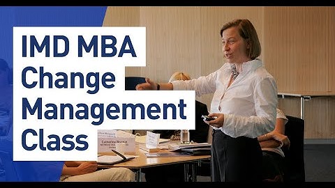 IMD MBA - Change Management Class with Prof. Bettina Büchel