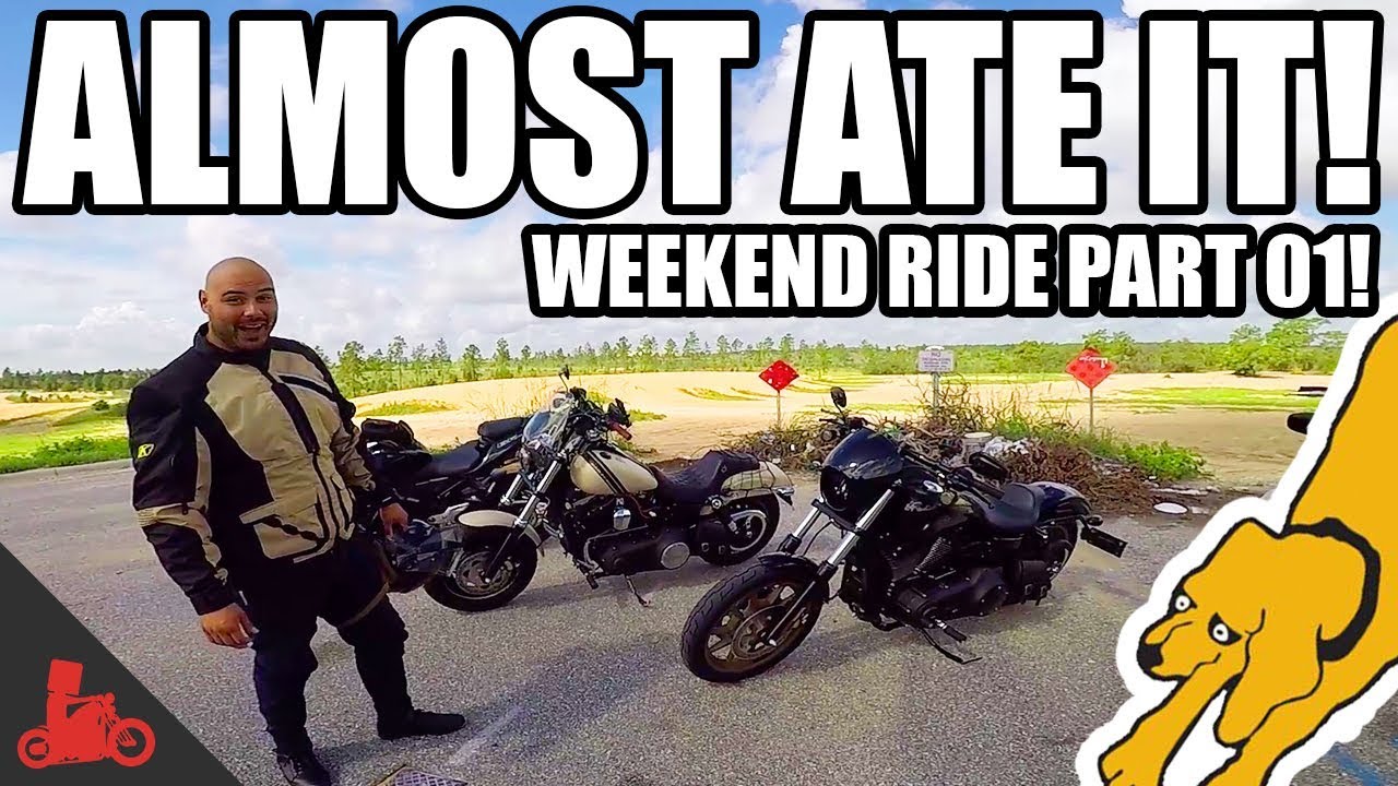 Almost Ate $h!t! Weekend Ride Pt. 01! - Harley Low Rider S - YouTube
