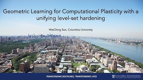 Johns Hopkins seminar on geometric learning for computation plasticity with level set hardening