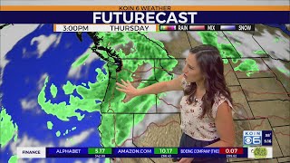 Hot Monday in Portland with significant rainfall expected this week