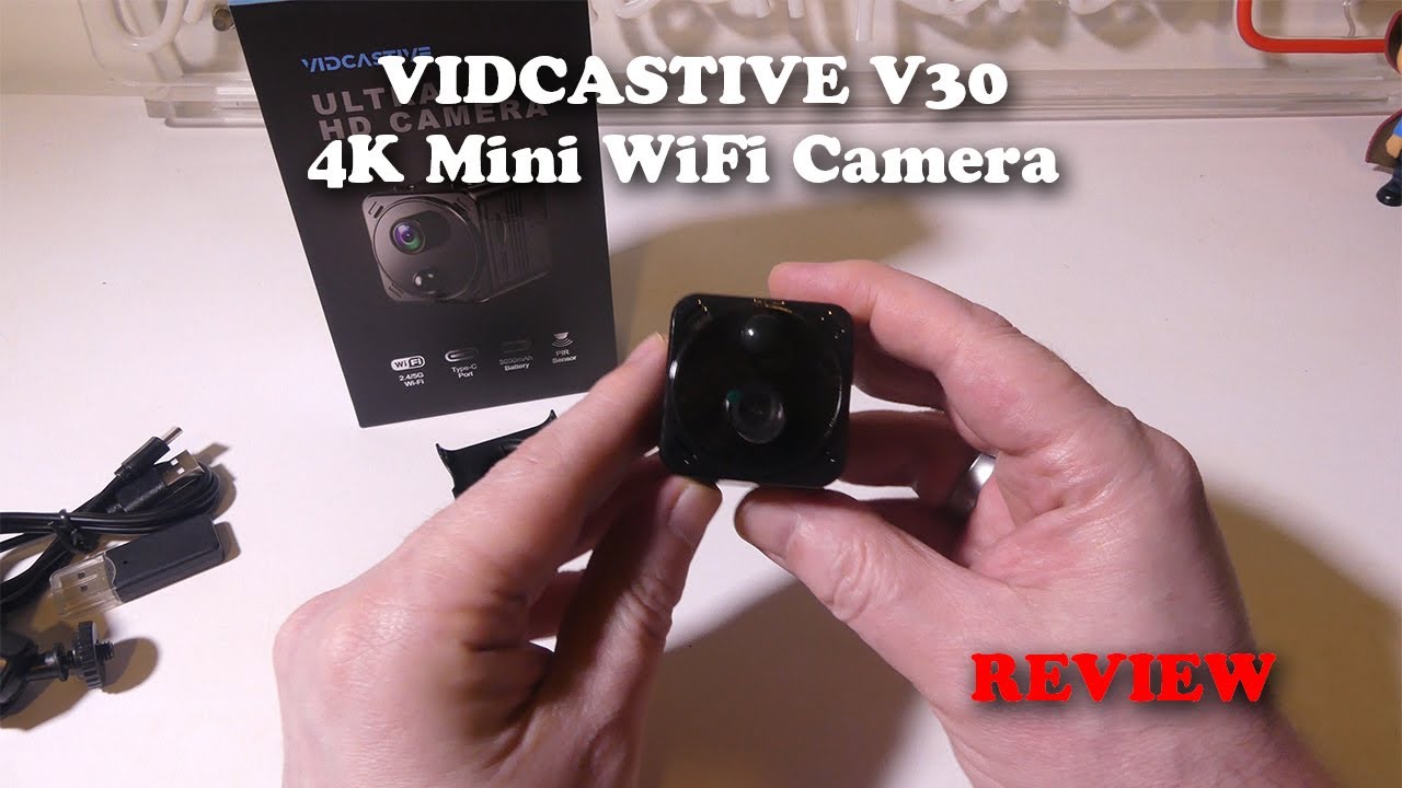VIDCASTIVE V30 4K Mini WiFi Camera REVIEW