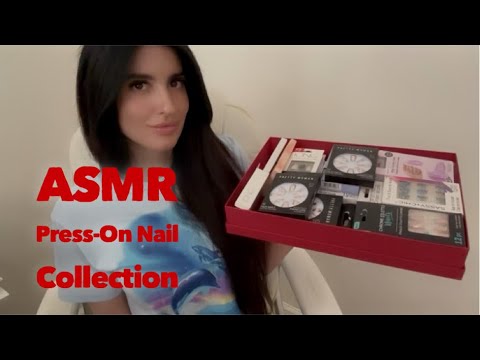ASMR Press On Nail Collection (Whispered) 💅🏻 💕 ✨ 🖤 