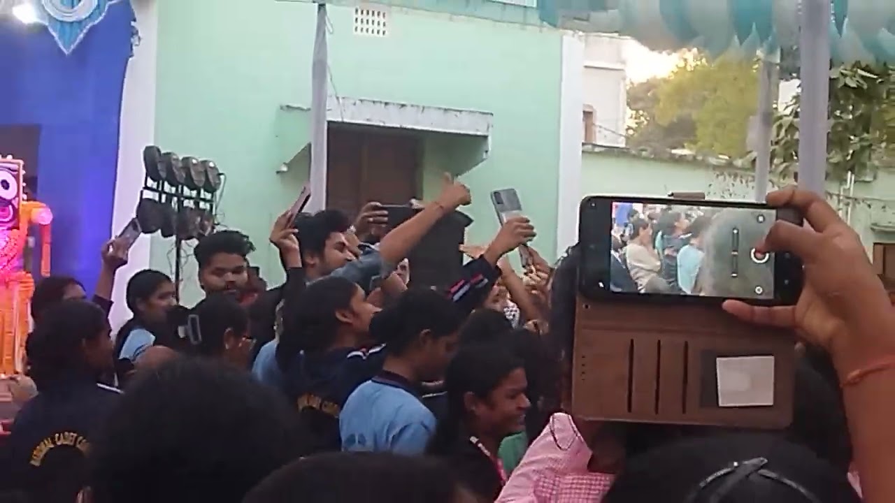 Our SBR women's clg 2k25-26 annual function celibate... 😌Cine actor Mr. Abhishek r.panda🥰 like more.