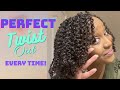 Twist out  perfect twist out everytime  natural hair twist out  3b3c4a4b4c