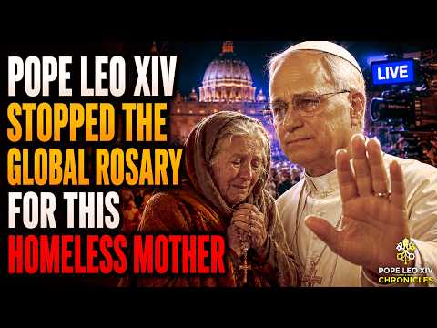 Pope Leo XIV STOPPED The Global Rosary To Protect A Weeping Homeless Mother!