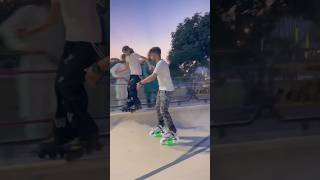 Areeba Ko Border Ke Practice Karwa Raha Tha😍🛼❤️ #skatingchannel #icedance #skate #funny  #skater