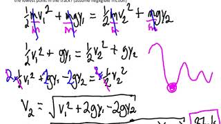 Conservation of Mechanical Energy Problem Solving