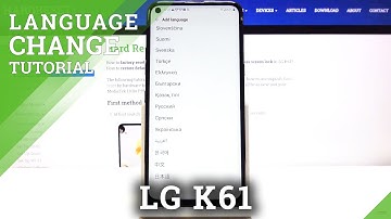 How to Change System Language in LG K61 - Set Up Language