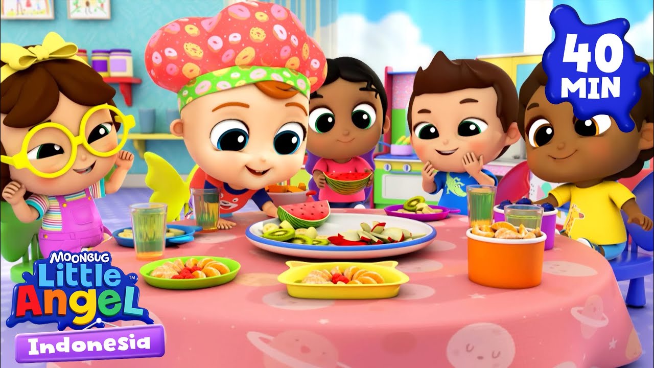 Bersikap Baik di Sekolah | Little Angel | Kartun dan Lagu Anak | Moonbug Kids Indonesia