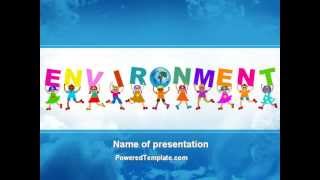 Environmentally World PowerPoint Template by PoweredTemplate.com
