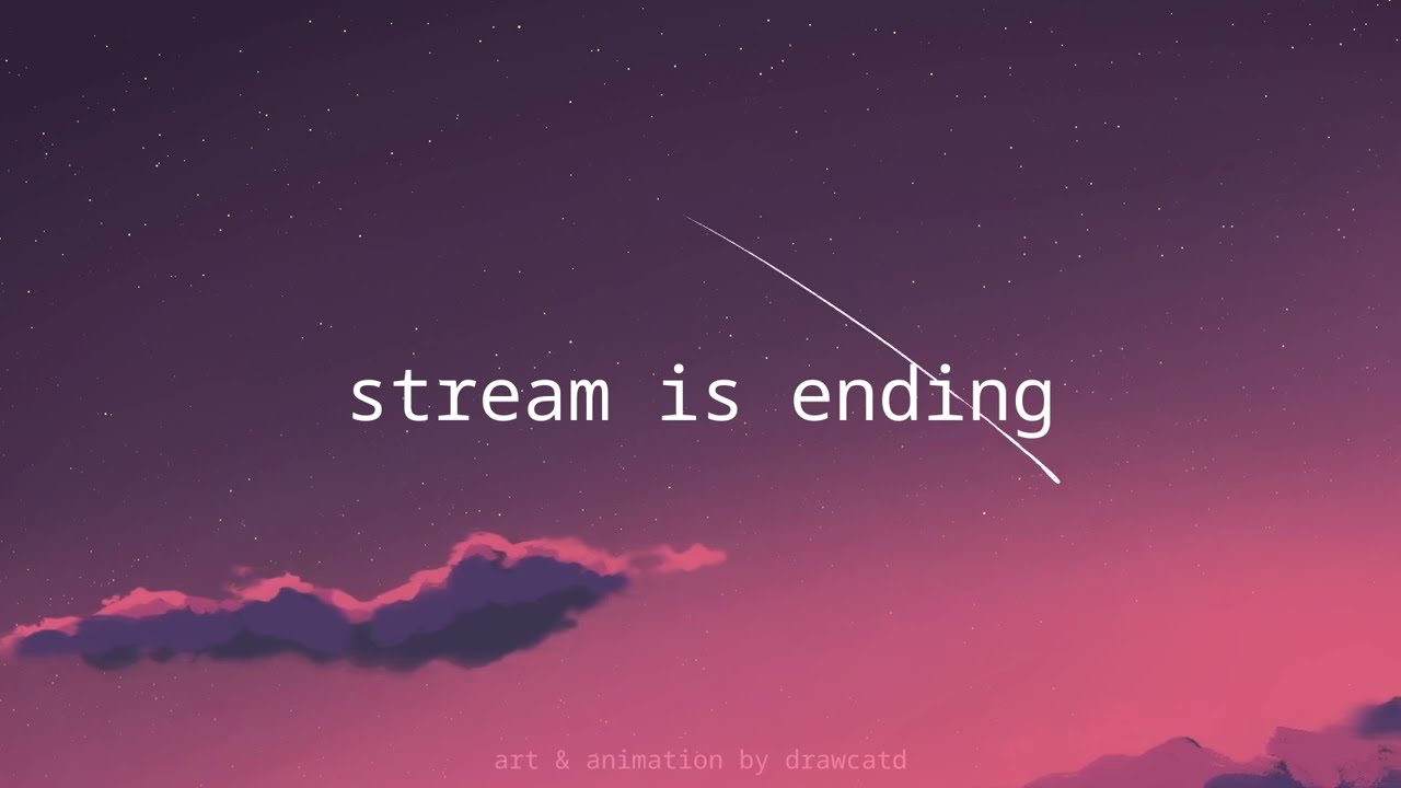Twitch End Screen Animation (Falling Stars)