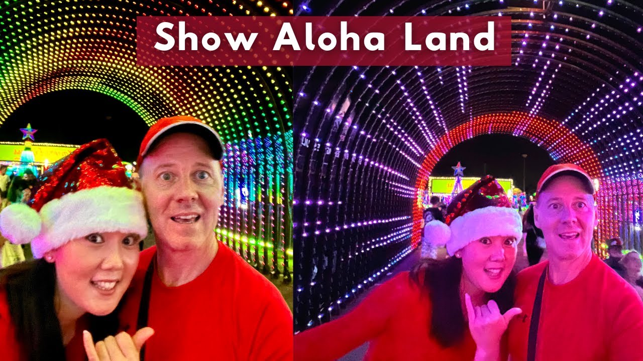 Show Aloha Land 2021 Winter Wonderland Lights Show Oahu, Hawaii