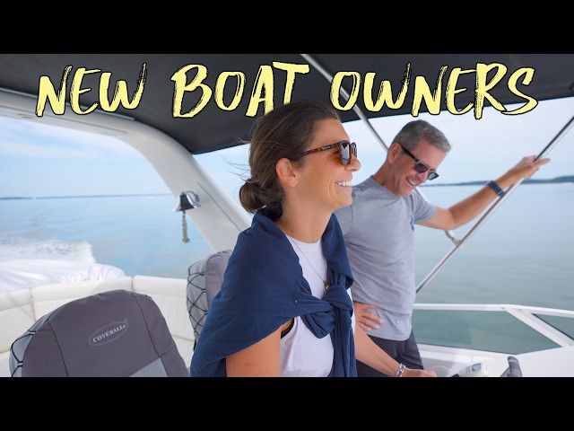 New Boat Owners Leave The Dock For The First Time - Boat Training Begins