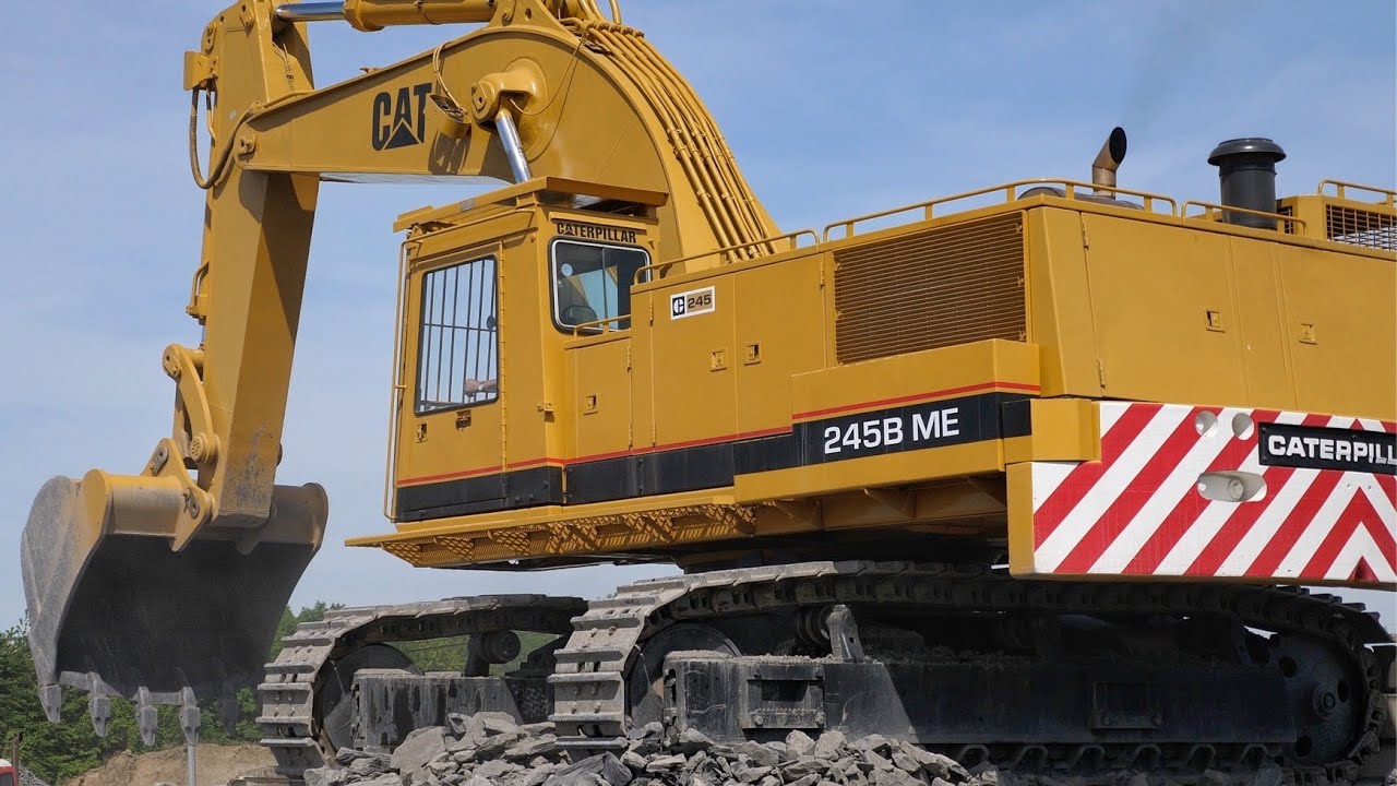 Cat 245B Excavator Working YouTube