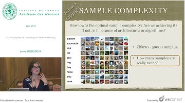 [Conférence] L. ZDEBOROVA - Statistical physics modelling of machine learning