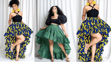 How to Sew a high low Gathered tiered Skirt | Gathered Skirt| Beginners friendly.