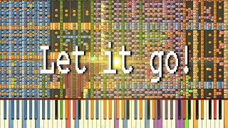[Black MIDI] Synthesia: "Let it go!" | 250,000 Notes | - Disney's Frozen screenshot 1