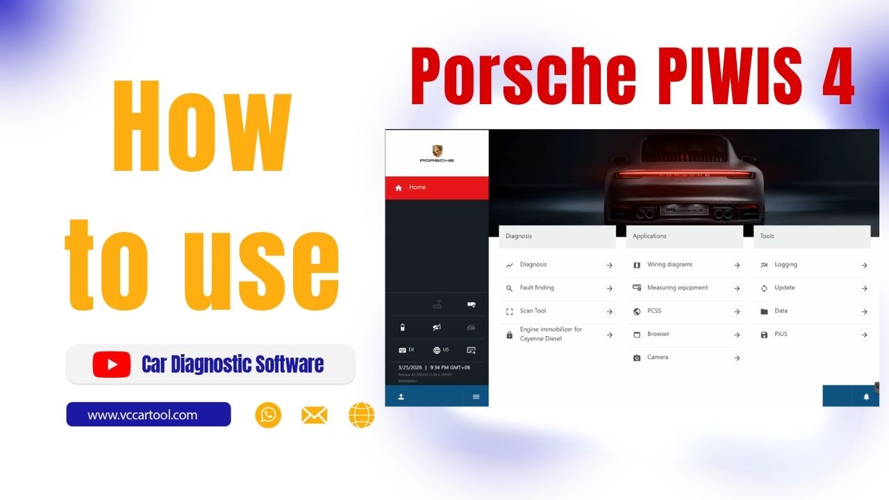 PORSCHE 2026年　最新 PIWIS4 43.600 故障診断　ポルシェ How to use Porsche PIWIS 4 | Step-by-Step Guide 2026 - YouTube