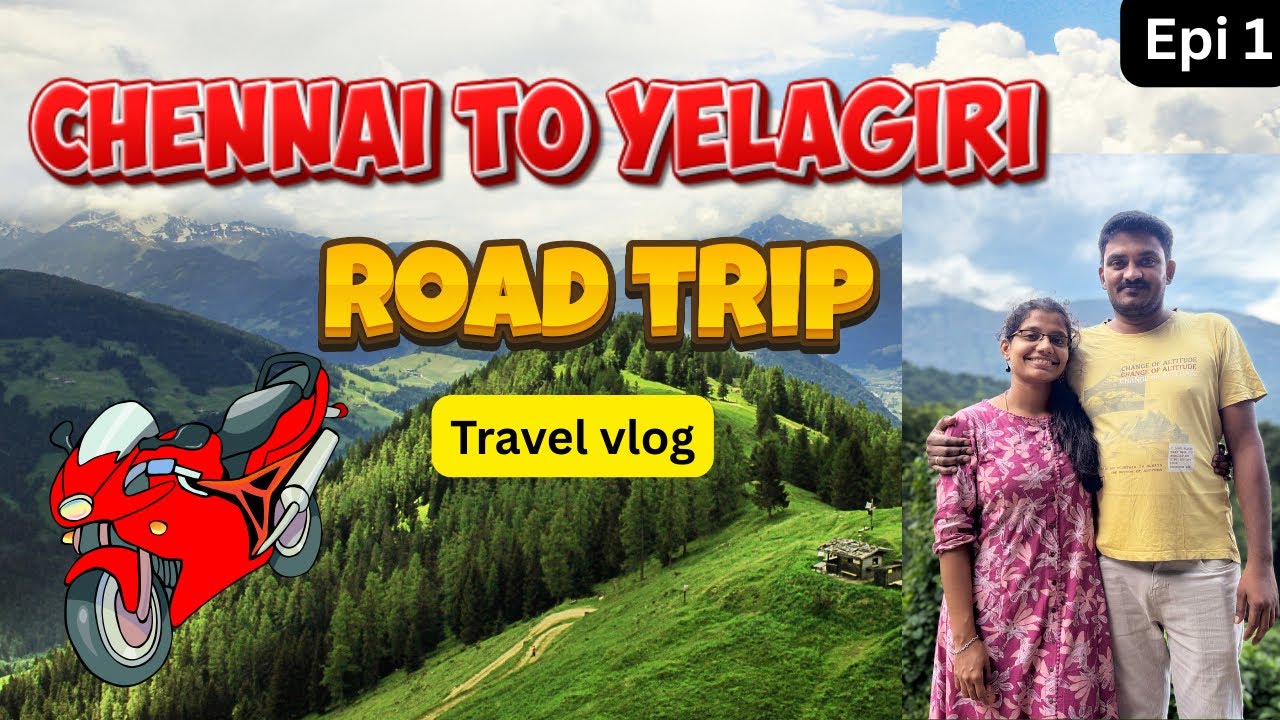 Vlog#11 Yelagiri Travel vlog Ep-1 |1st Road trip| Ambur Biryani😋Sandhiyamaravlog#vlog #travel #food 