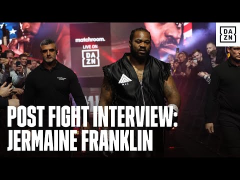 Post fight interview: jermaine franklin says he was "robbed. "