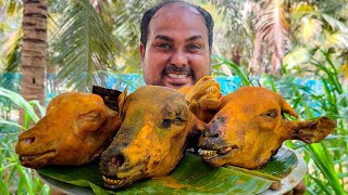 GOAT HEAD IDIYAL MASALA | Boneless Goat Head Curry Recipe | World Food Tube