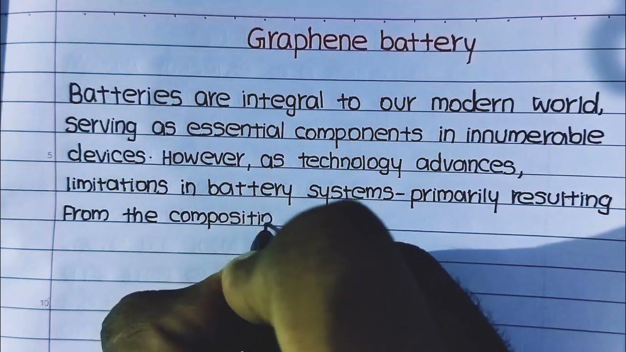 Graphene battery essay in english 10 lines on graphene battery