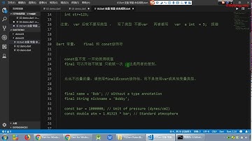 2 Dart 入口 注释 变量 常量 命名规则
