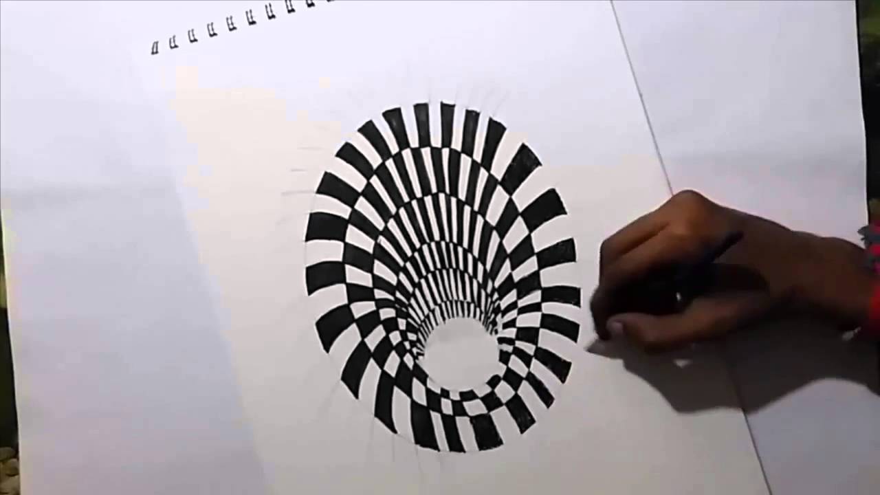 Drawing 3D Hole Illusion - Speed Drawing Tutorial By Amol Mhetre Art ...