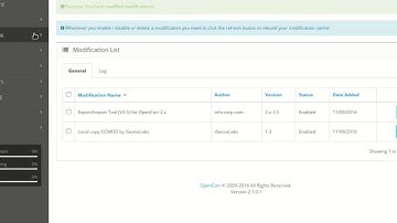 Opencart - Export/import Tool Install - Kurulum