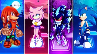 Knuckles VS Amy Rose VS Mephiles Sonic VS Sonic | Tiles Hop