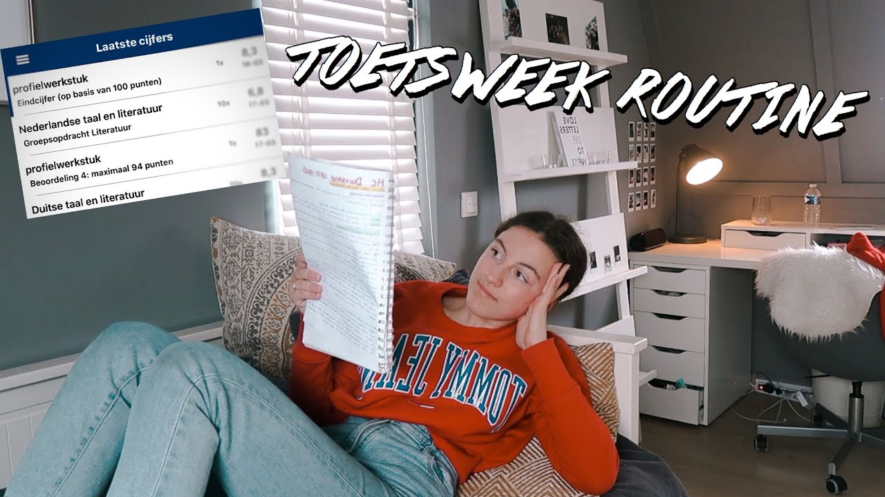 TOETSWEEK ROUTINE & HOE NU SCHOOL? ✩ Eva Rose