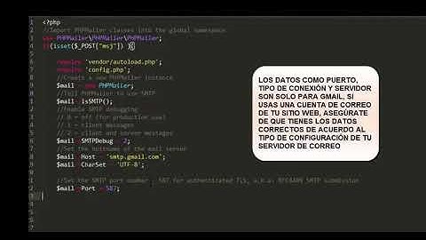 Enviar correo con phpmailer y gmail