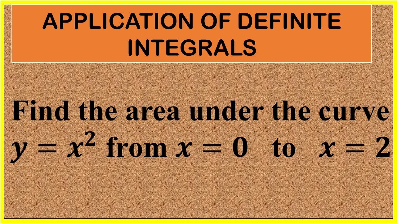 Area Under the Curve | Understand the area of a curves - YouTube