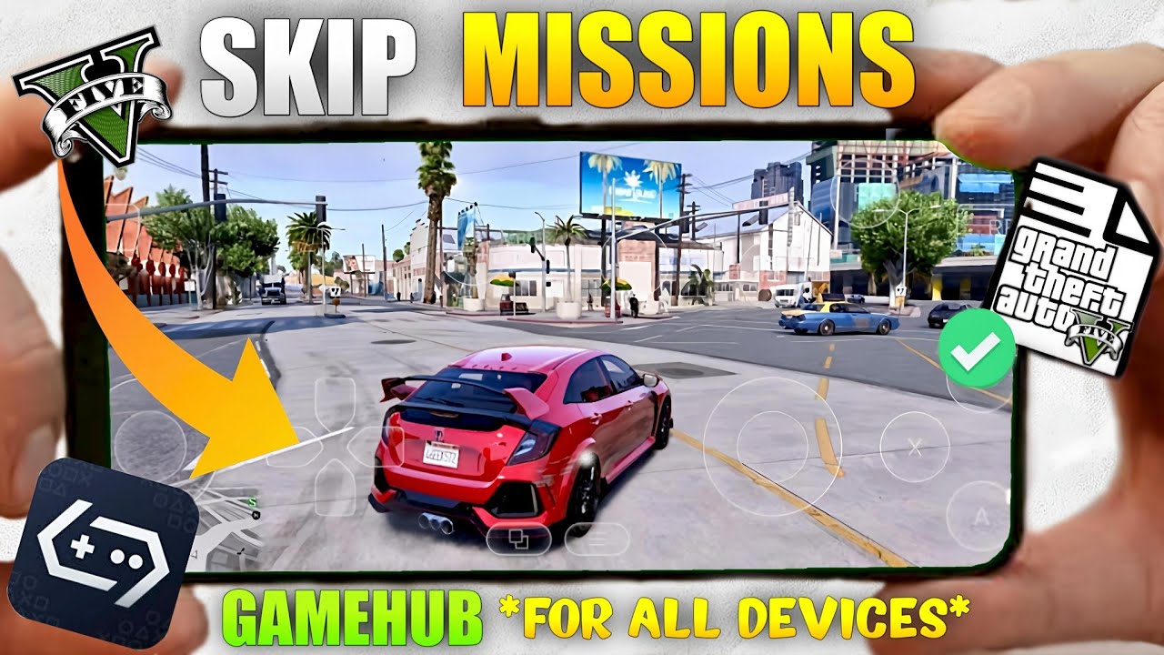 How To Skip Mission In GameHub GTA 5 Mission Skip Kaise Kare 