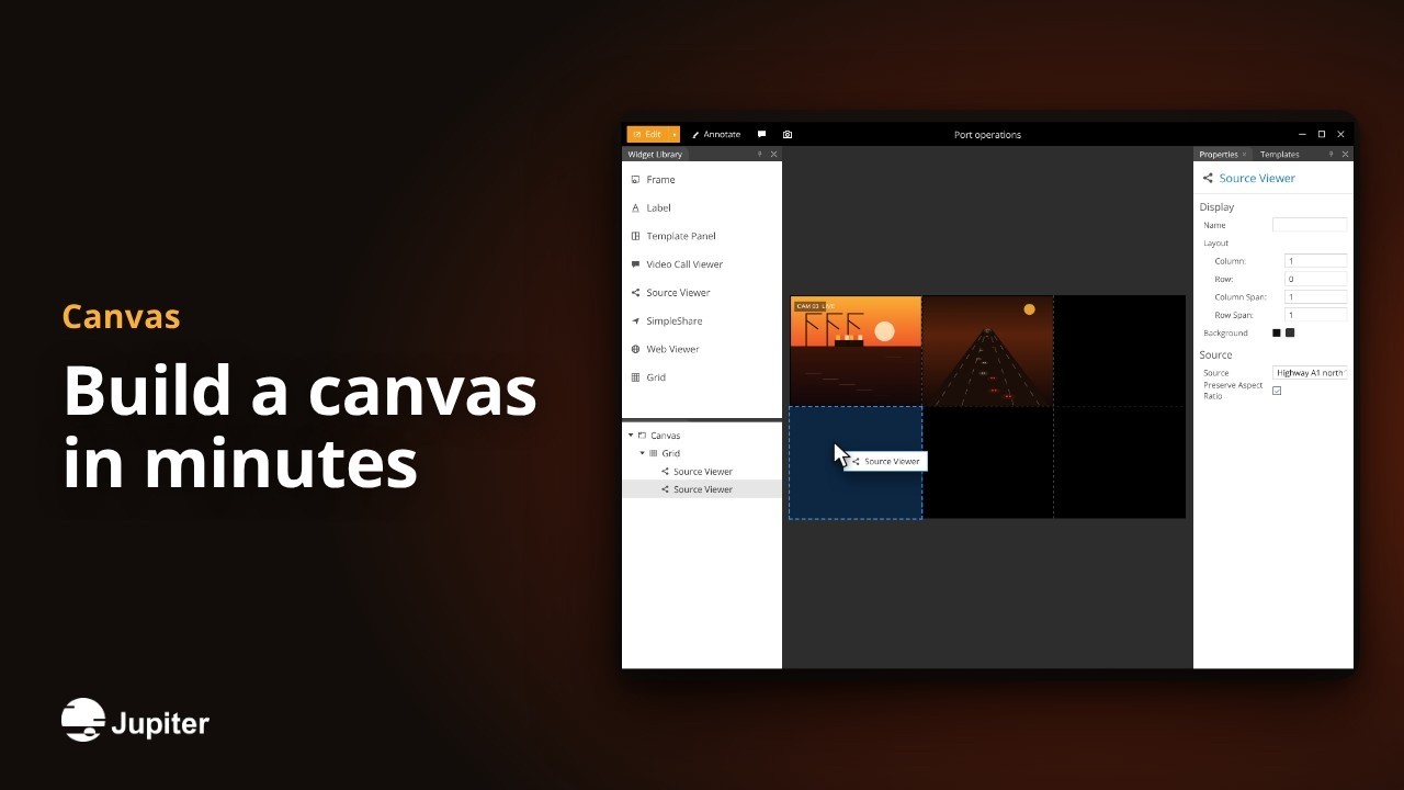 Build a canvas in minutes, Jupiter Canvas video