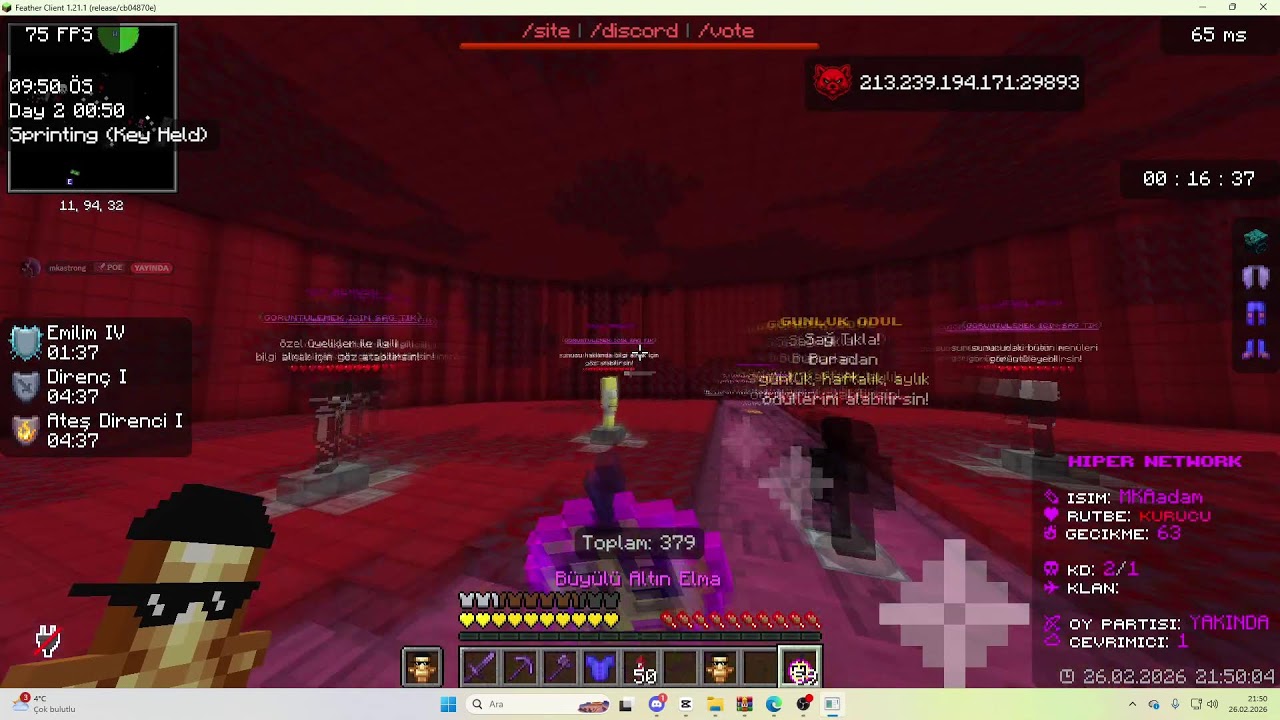 Boxpvp sunucumuz açılmıştır! ip: 213.239.194.171:29893