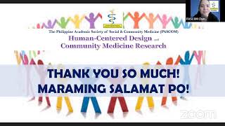 PASCOM Webinar: Human-Centered Design and Community Medicine Research