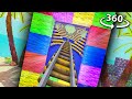 Optical Illusion Coaster in 360° ! - Minecraft VR Roller Coaster!