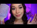 ASMR For Headache Relief 🧸 Hairplay, Scalp Massage, Skincare |RELAXING Personal Attention For Sleep