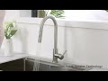 ZUHNE Nio Solid Stainless Pull Down Kitchen Faucet Sprayer