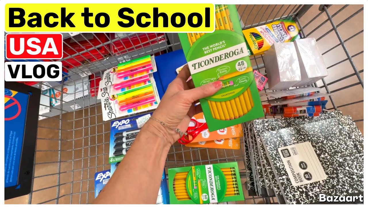 Back to School Покупки к школе США Семейный Влог USA VLOG