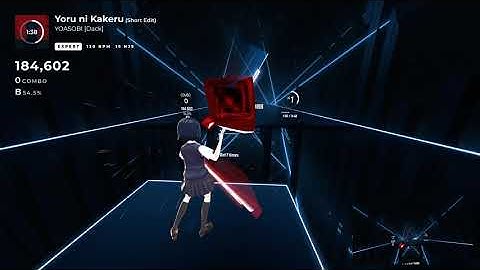 [BeatSaber] Yoru ni Kakeru (Short Edit) / YOASOBI [Dack] (Expert) - with CameraPlus Mod FOV Script