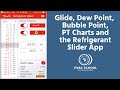 Glide, Dew Point, Bubble Point, PT Charts and the Refrigerant Slider App