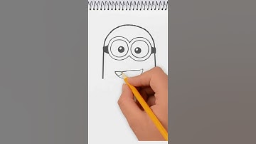 How to Draw minion #howtodraw #minions #short