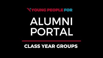 Alumni Portal How-To | Class Year Groups