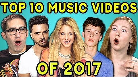 ADULTS REACT TO TOP 10 MUSIC VIDEOS OF 2017 (VEVO)